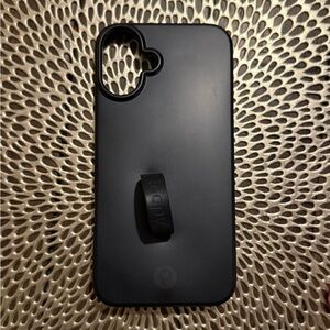 iPhone 16 Plus Matte Black Loopy case